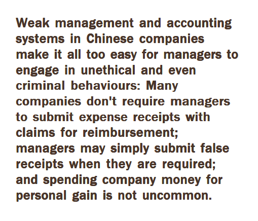 unethical practices in operations management